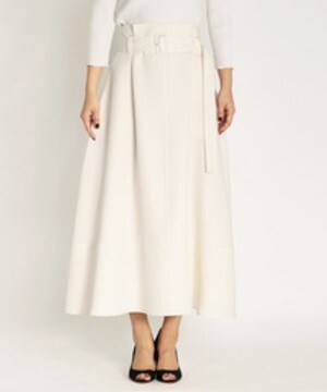DRESSLAVE Al dente belt flare skirt