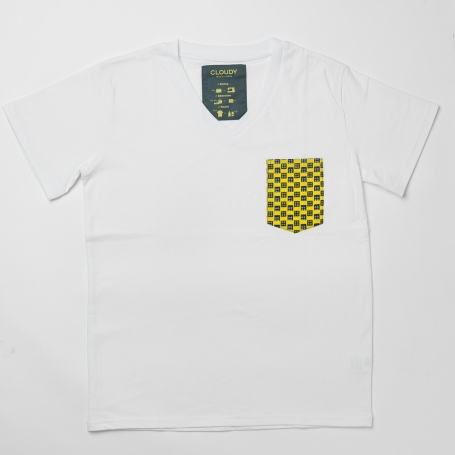 CLOUDY Pocket T-SHIRTS Vneck
