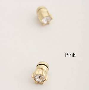 raffia \t【JC1017】Jewel Casket / Magnet earrings Swarovski＆pearl