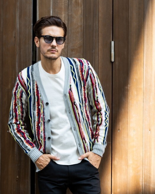 wjk beat knit cardigan