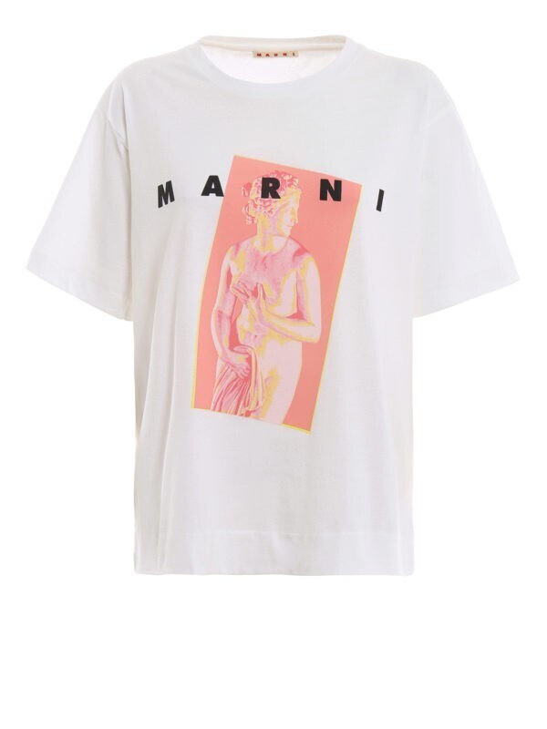 MARNI Afrodite white cotton T-shirt