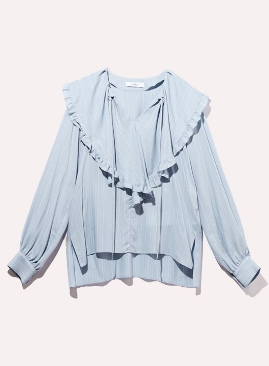 COEL Ruffle Collar Blouse