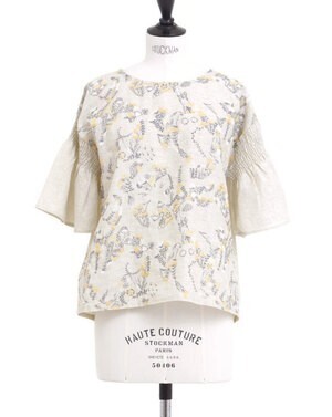 marble SUD Damashie 肩Shirring BL