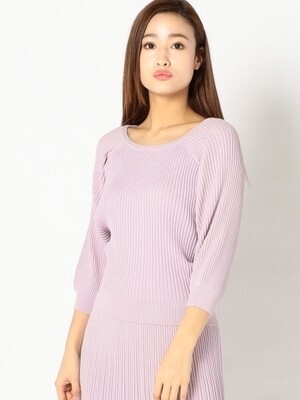 MISCH MASCH セットアップ対応プリーツ見えニット