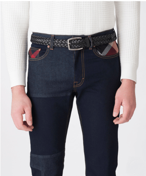 BLACK LABEL CRESTBRIDGE JAPANクレストブリッジチェックパッチワークデニム