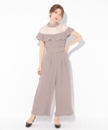 Heather レースフリルオールインワン２