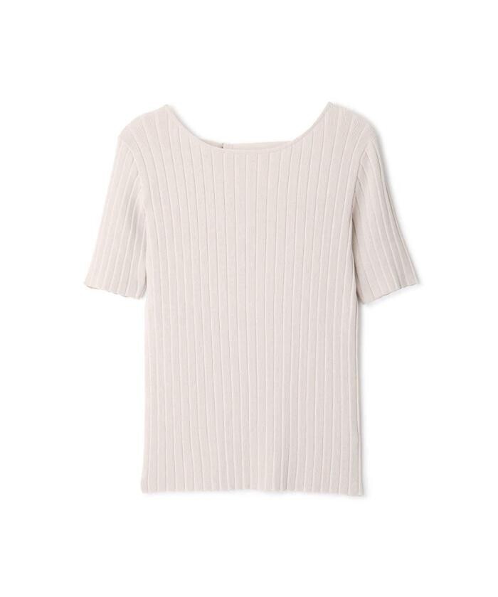 N.（N. Natural Beauty Basic） [洗える]バックシャンリブニット