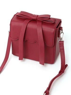 Ank Rouge スカラップリボンスクエアBAG