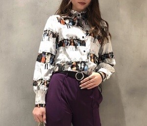 SpRay ピープル柄シャツ