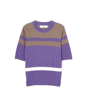 N.（N. Natural Beauty Basic） バイカラーニット