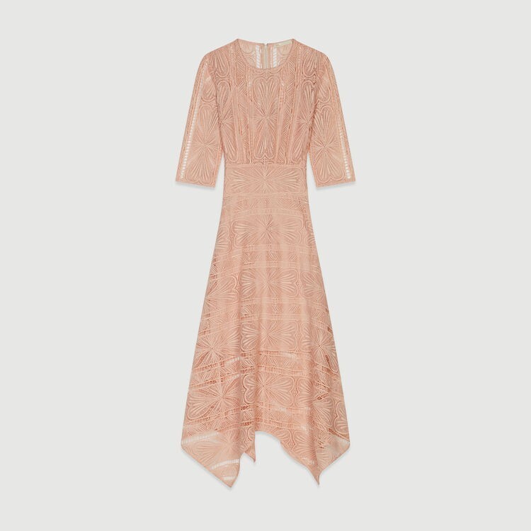 maje LONG DRESS IN GUIPURE