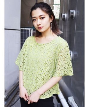 EMODA ボートネックレーストップス
