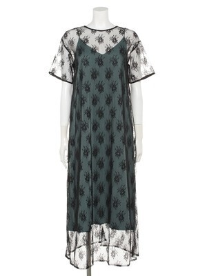 LADYMADE チュールレースカバーオールドレス