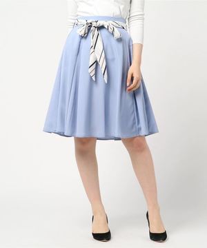 MISCH MASCH スカーフベルト付フレアスカート