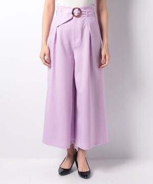 LAISSE PASSE ハイウエストワイドパンツ