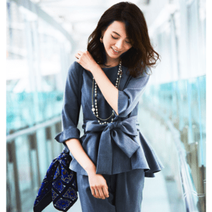RUIRUE BOUTIQUE RUIRUE BOUTIQUE/【SU589】/フレアーペプラムパンツスーツセットアップ