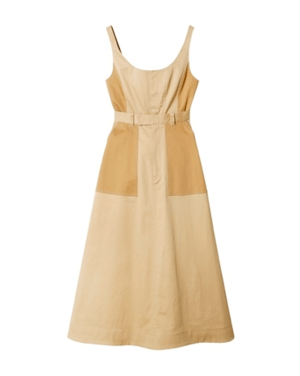 LE CIEL BLEU Contrast Colored Corset Dress