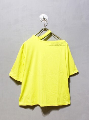 GALLERIE TOKYO ロゴショルダーオープンカットソー