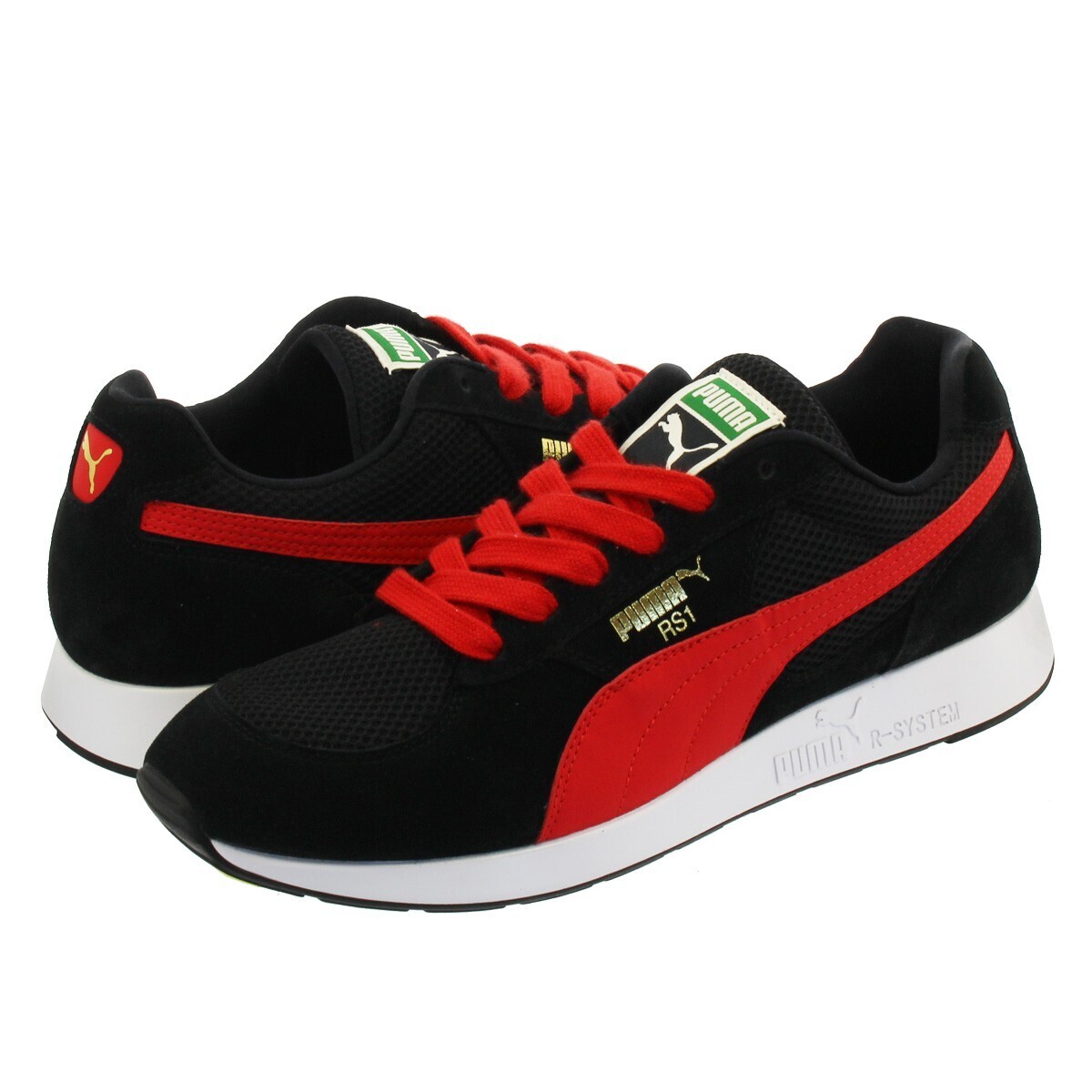 PUMA BLACK/HIGH RISK RED