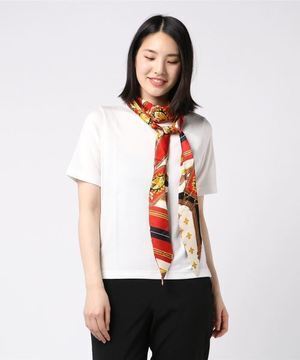 MUVEIL 衿スカーフTシャツ