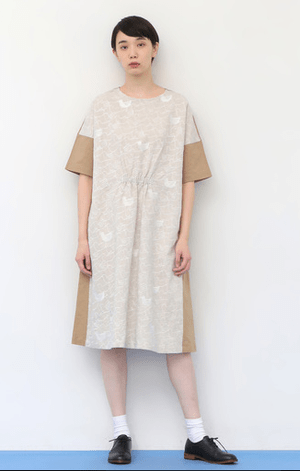 conges payes ADIEU TRISTESSE Hand Bird刺繍ワンピース
