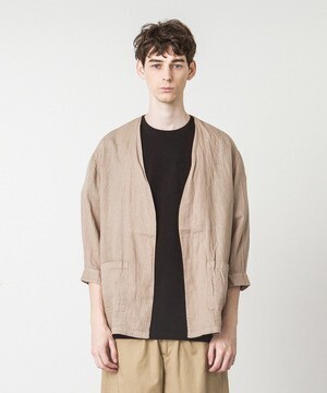 SLICK Linen Buttonless Shirt Cardigan