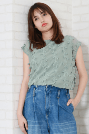 &g’aime 3Dレースフレンチプルオーバー(988-62220)