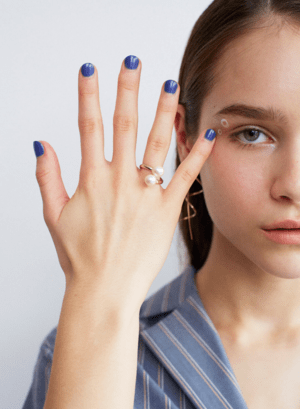 ROOM tears cottonpearl ring