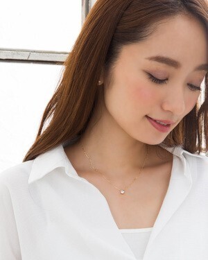 Sweets Jewelry Market 【SJP120531001】 K10YG ブルームーンストーン ムーン(月) モチーフネックレス ペンダント