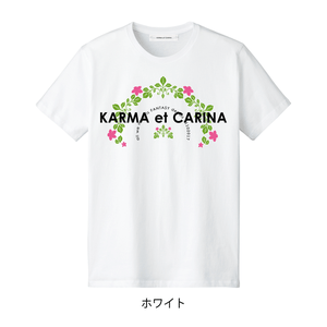 KARMA et CARINA 花冠 4.6オンス Tシャツ シャーベットピンク |