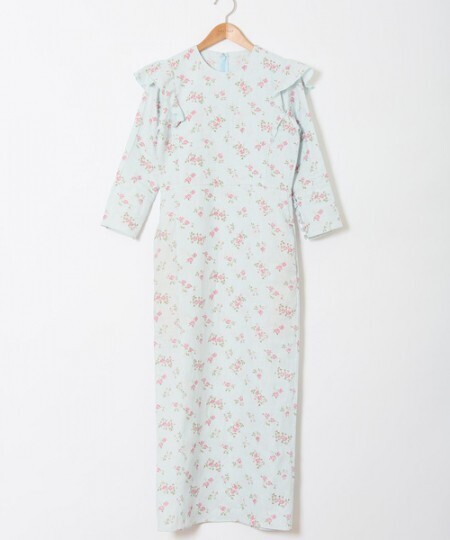 HOLIDAY FLOWER RUFFLE DRESS