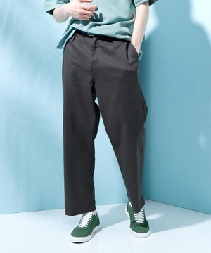 EMMA CLOTHES カツラギストレッチ1タックワイドチノパンツ