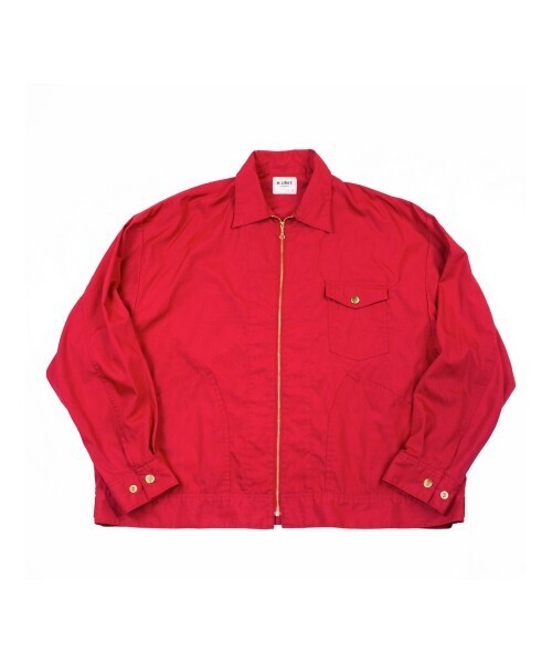 H.UNIT T/C popjin zip work jaket
