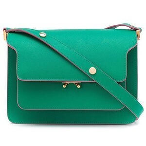 MARNI レザートランクショルダーバッグ