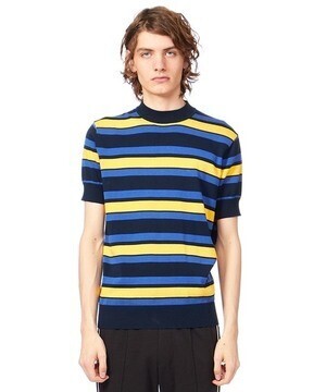 Calvin Klein 【マルチカラー】ラーベンタックボーダークルーニット