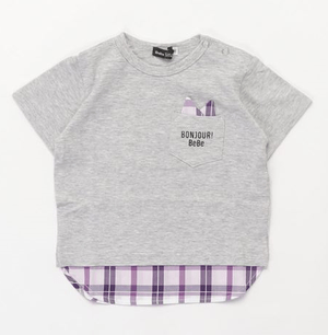 BeBe スラブ天竺レイヤード風Ｔシャツ