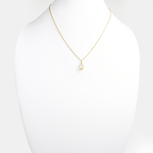 Brooklyn Charm クリスタルクオーツ ケーブルチェーンネックレス40cm(BCNK0044)