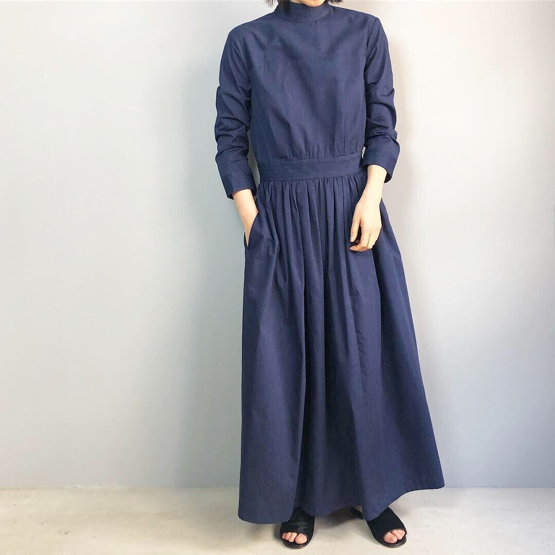 SINME ハイネックロングワンピース