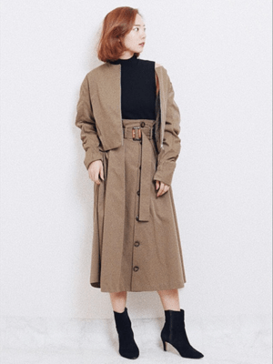 LADYMADE タスラントレンチスカート