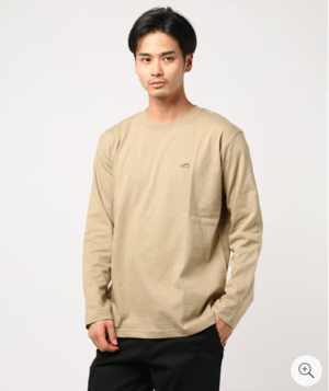 FREDY&GLOSTER スニーカーワンポイント刺繍ロンT