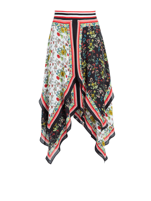 Alice + Olivia MAURA TIERED HANDKERCHIEF SKIRT