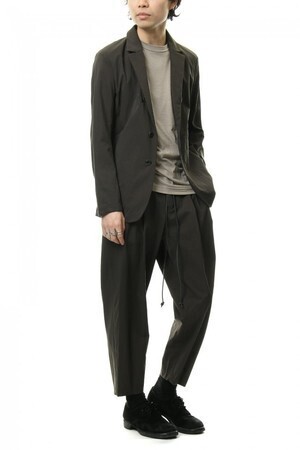 KAZUYUKI KUMAGAI Ny Stretch Taffeta Easy Wide Tapered Pants