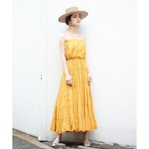 GALLARDAGALANTE 別注カラー◆コットンベアドレス
