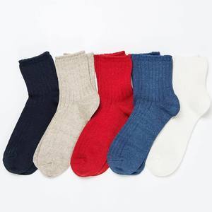 RoToTo R1030 LINEN COTTON RIB SOCKS MIDDLE