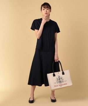 OLD ENGLAND リネンレーヨンポプリンスカート