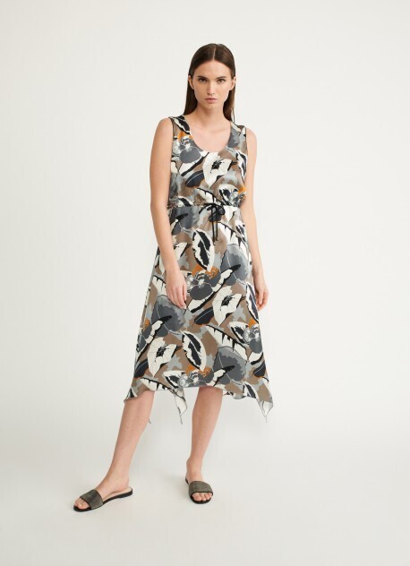 FABIANA FILIPPI PRINTED SILK DRESS