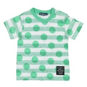 Little Bear Club かすれボーダー＆ドット柄Ｔシャツ