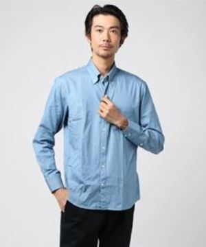 BLACK LABEL CRESTBRIDGE インディゴソリッドボタンダウンシャツ