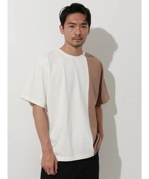 koe バイカラー半袖TEE