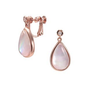 Plus Vendome ロゼ・キャンディ ピンクシェル イヤリング
